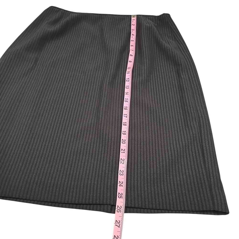 Vintage 90s Women's 14 Black Evan Picone Pencil Skirt Back Slit Career Preppy‎ - Picture 4 of 9